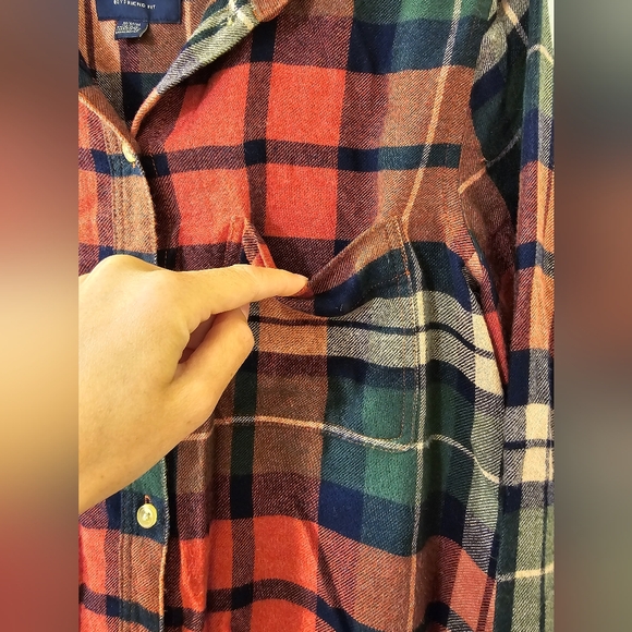 American Eagle Boyfriend fit Flannel Shirt | Size Medium | Super soft - Picture 3 of 8
